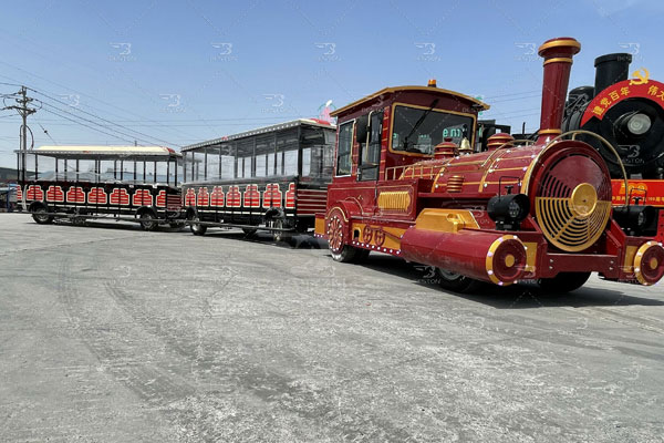 gas trackless train for sale